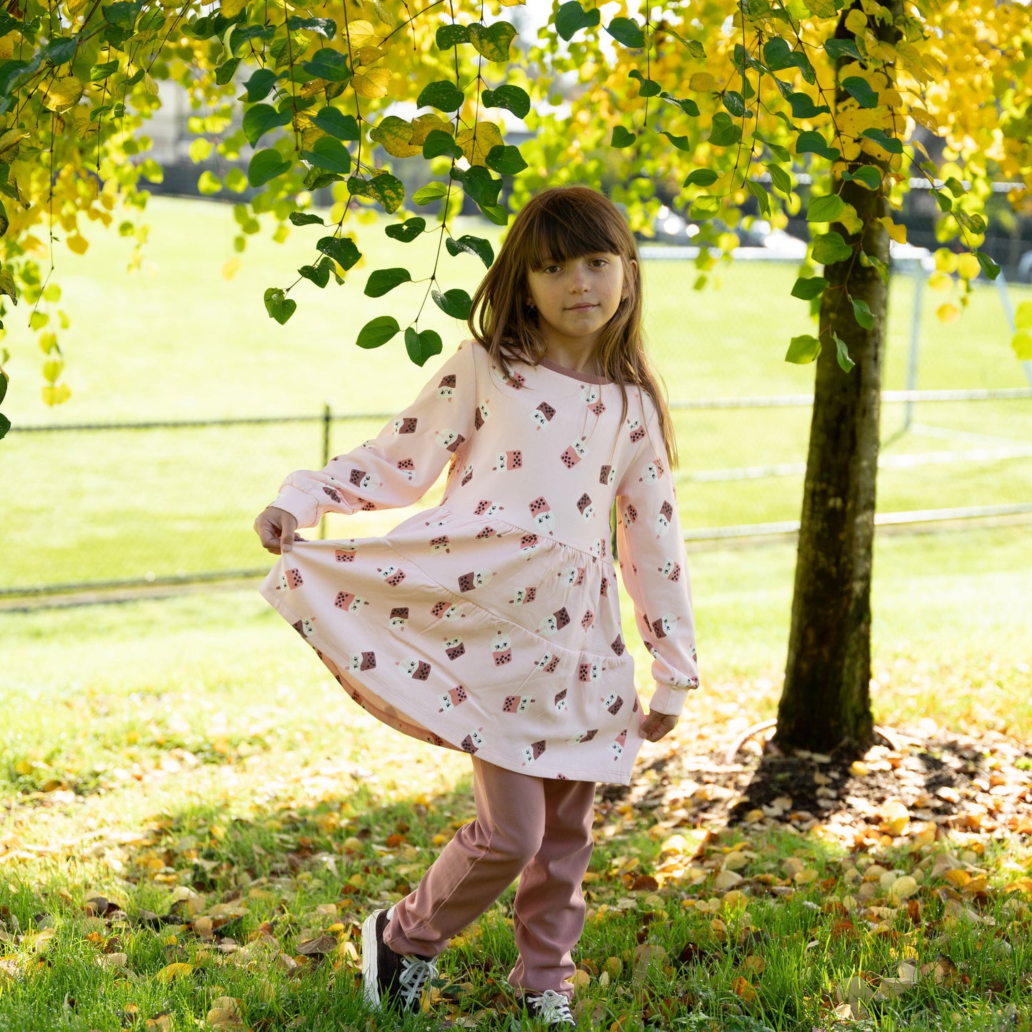 bamboo fleece leggings chocolate