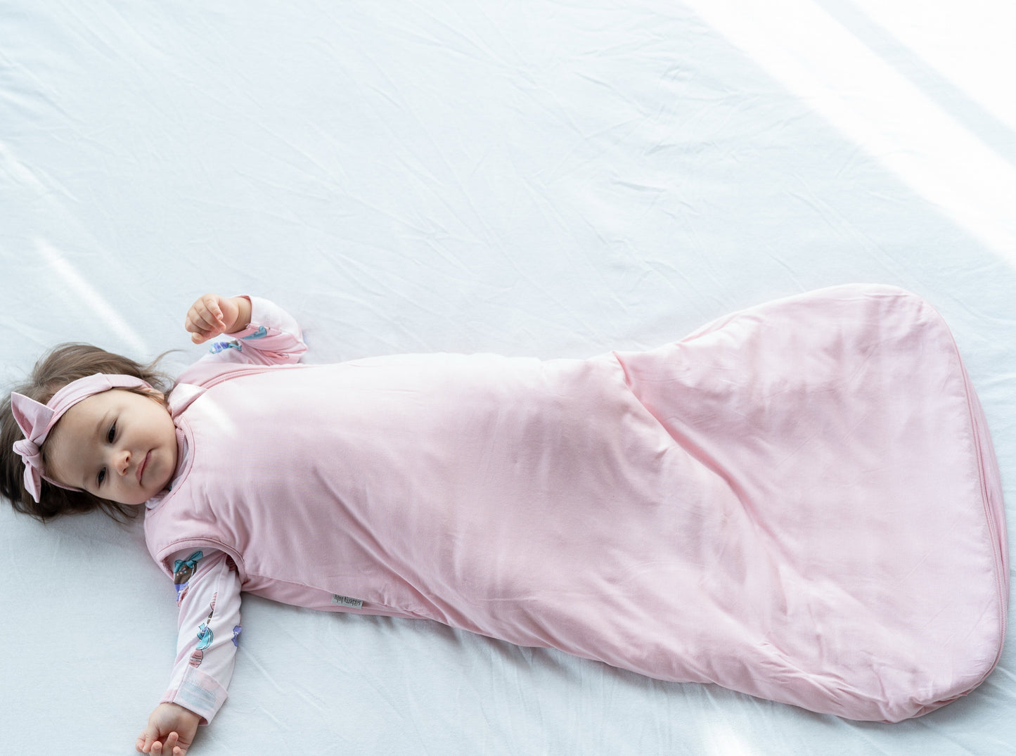 bamboo sleep sack 1 tog coral blush