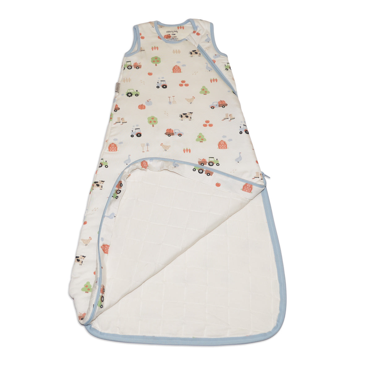 bamboo sleep sack 1 tog pumpkin farm print