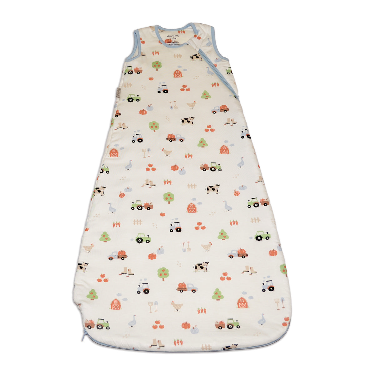 bamboo sleep sack 1 tog pumpkin farm print