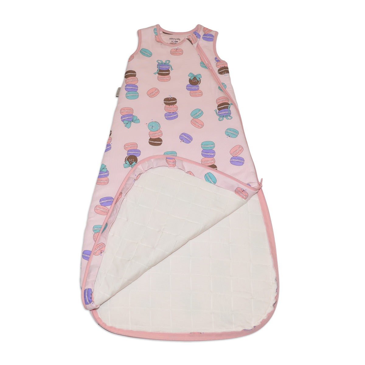 bamboo sleep sack 1 tog macaron party print