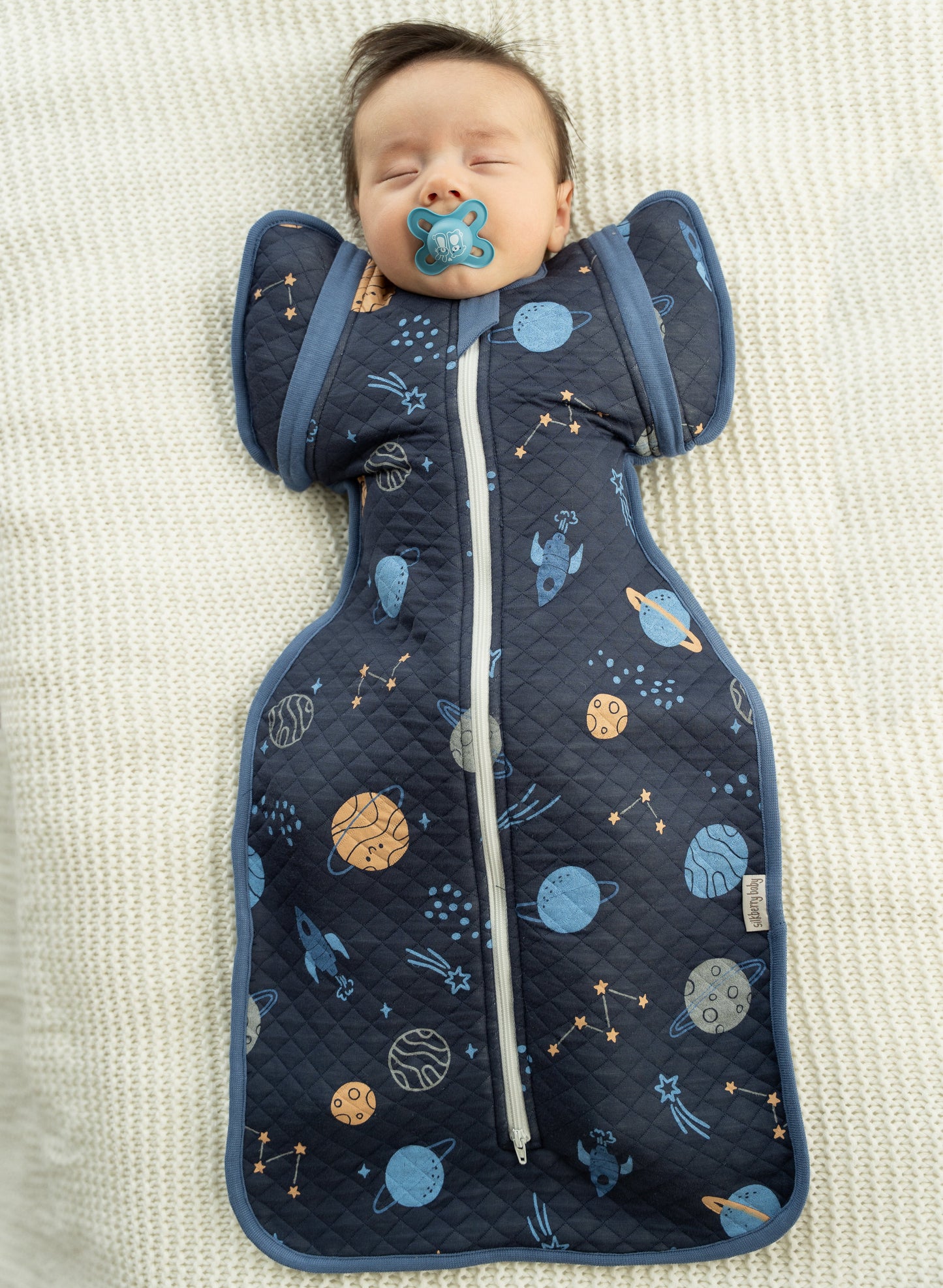 Bamboo Newborn Cocoon Sack 1 TOG (Lost in Space Print)