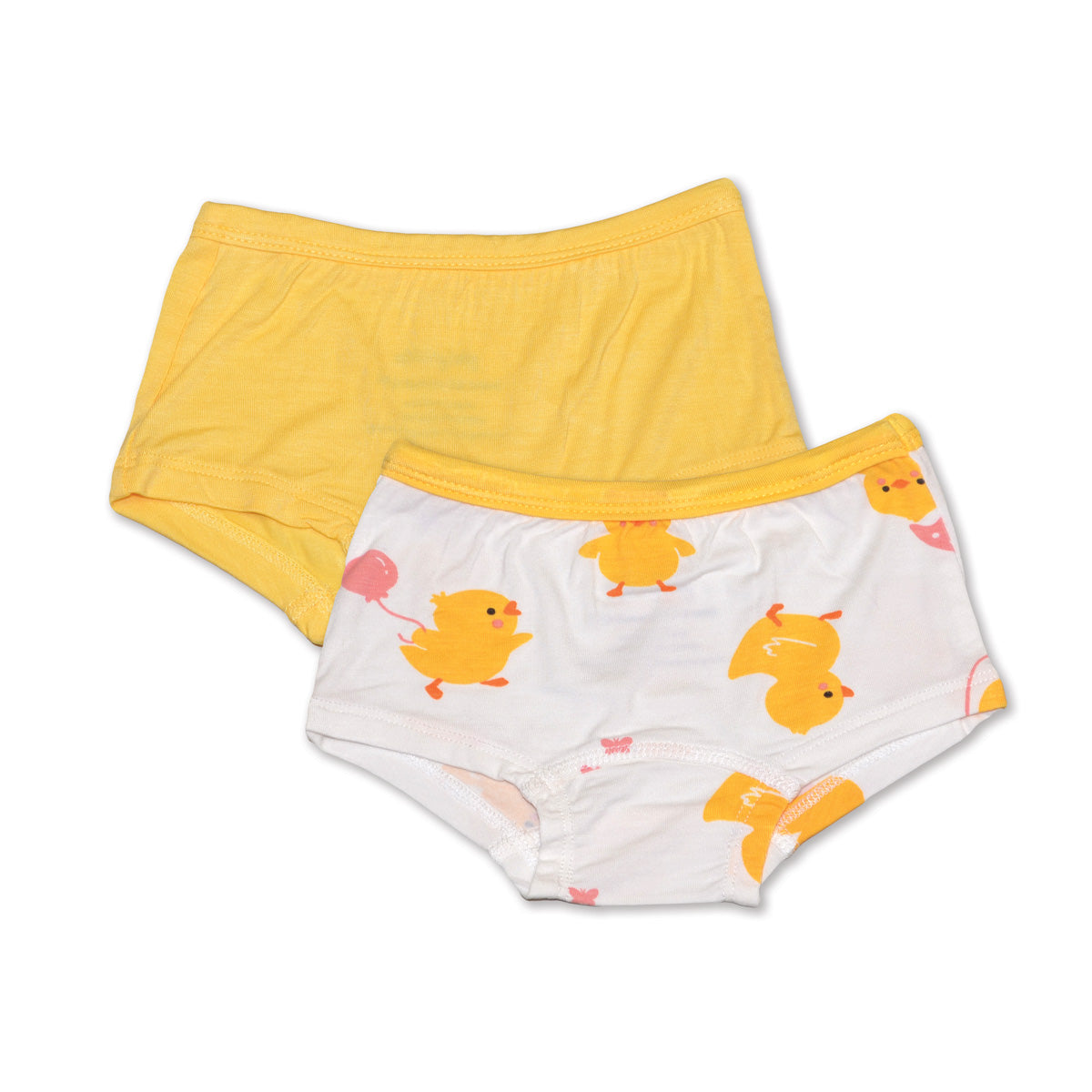 Bamboo Boyshorts Underwear 2 pack (Little Chick/Banana Cream)