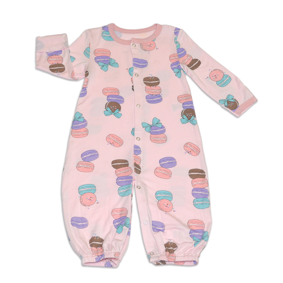 bamboo conveter gown macaron party print
