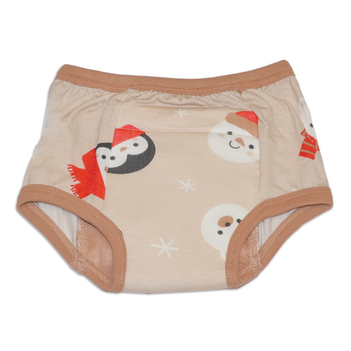 bamboo training pants snowy faces print