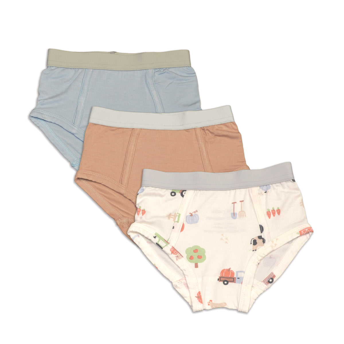 bamboo boys briefs magic cloud toast pumpkin farm print