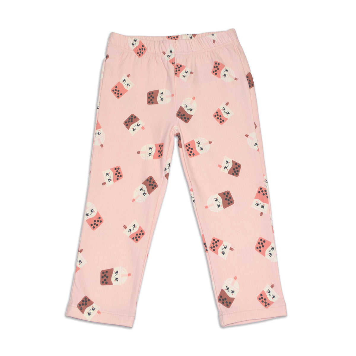 bamboo fleece leggings bubble tea time print