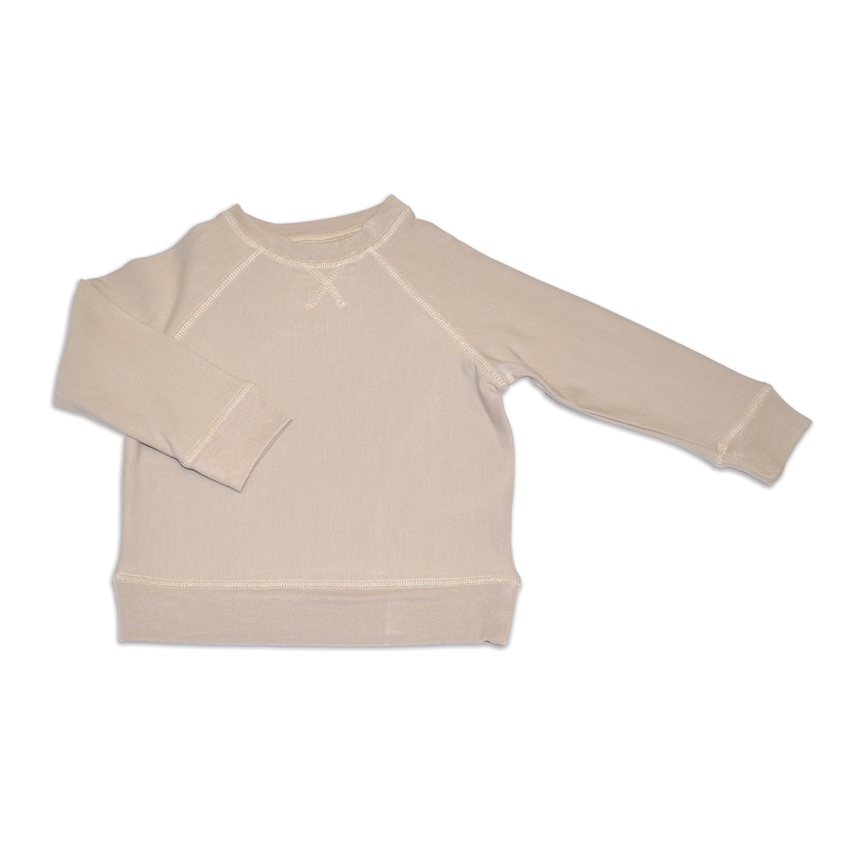 bamboo fleece sweatshirt taupe