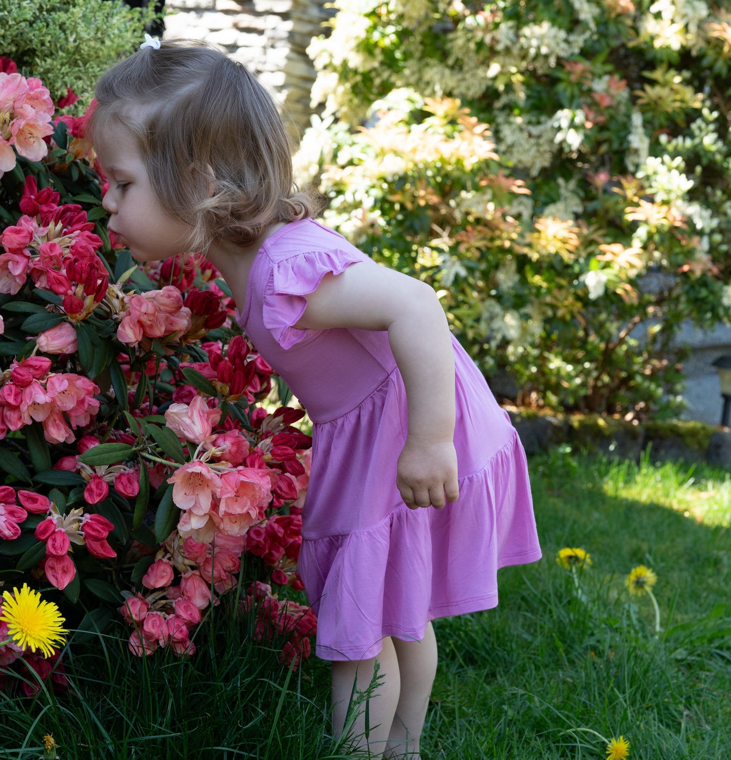 bamboo tiered dress crocus