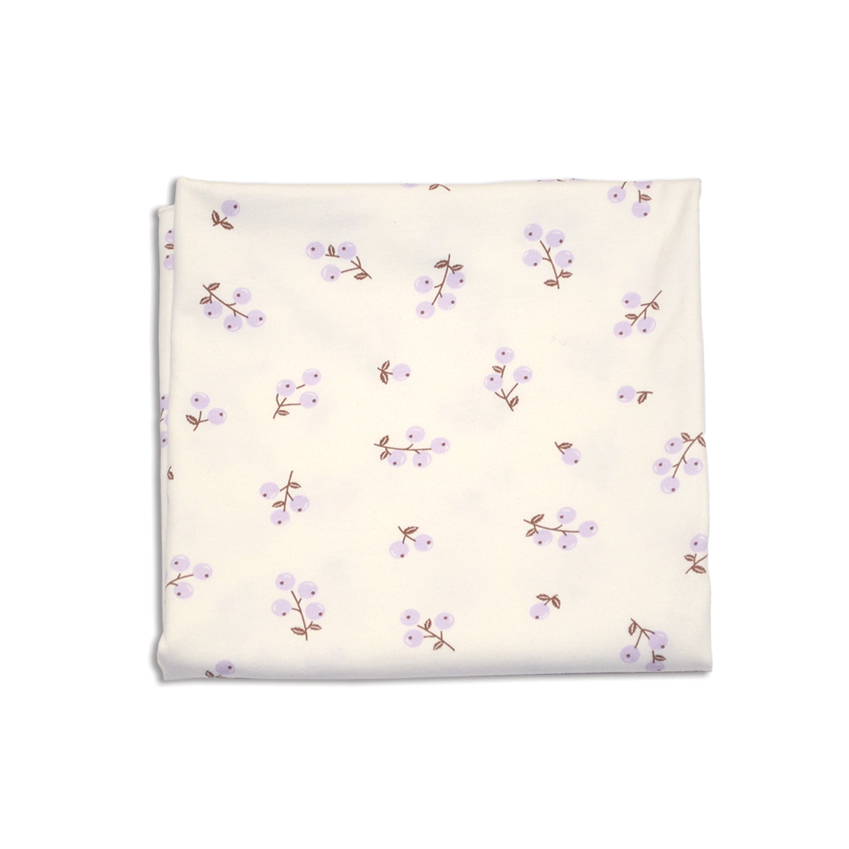 organic cotton swaddle blanket winter berries print