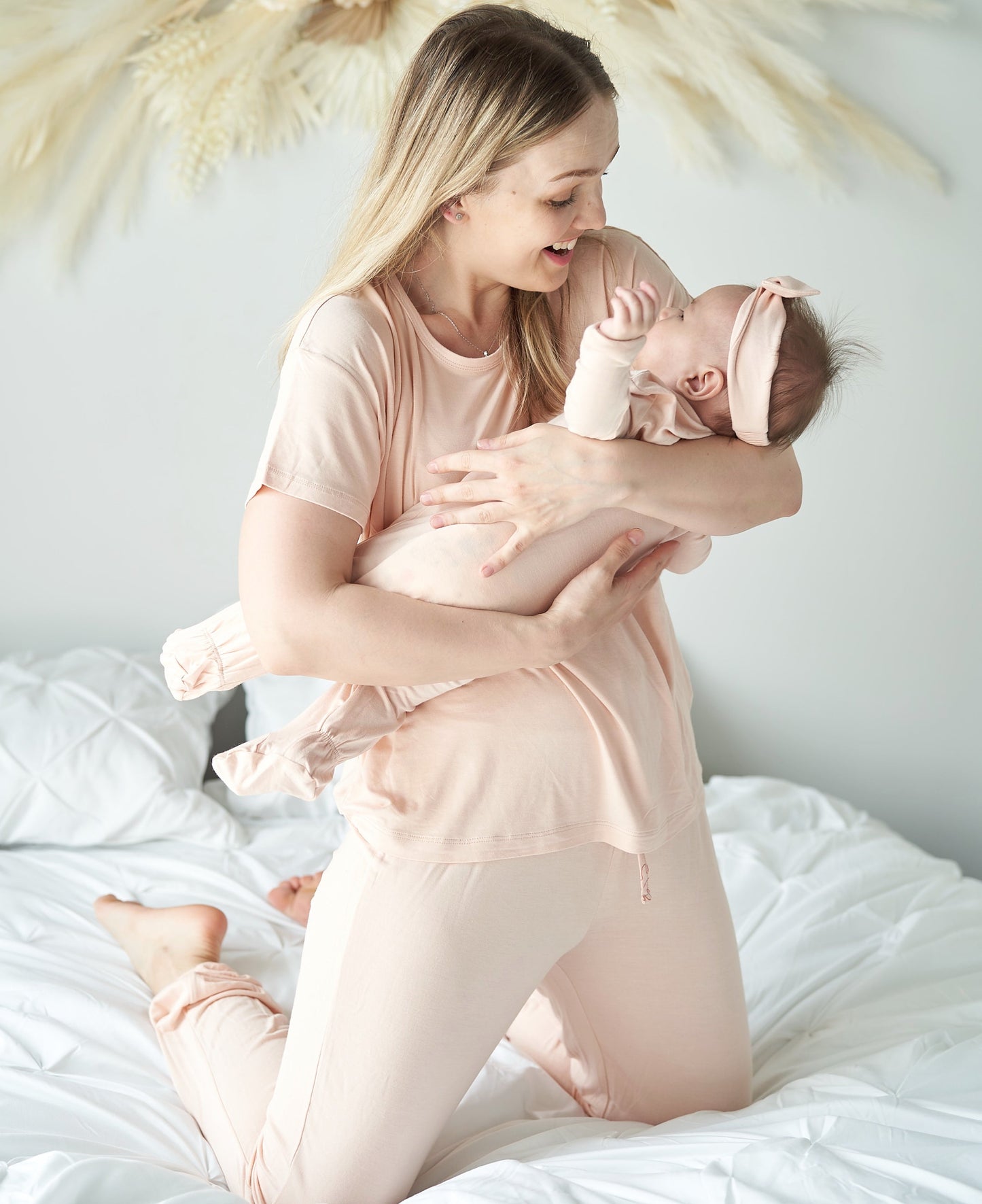 women bamboo loungewear set blossom
