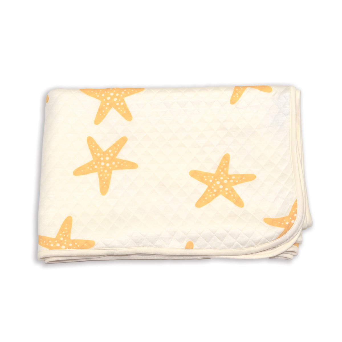 Large Bamboo Quilted Blanket (Starfish Print)