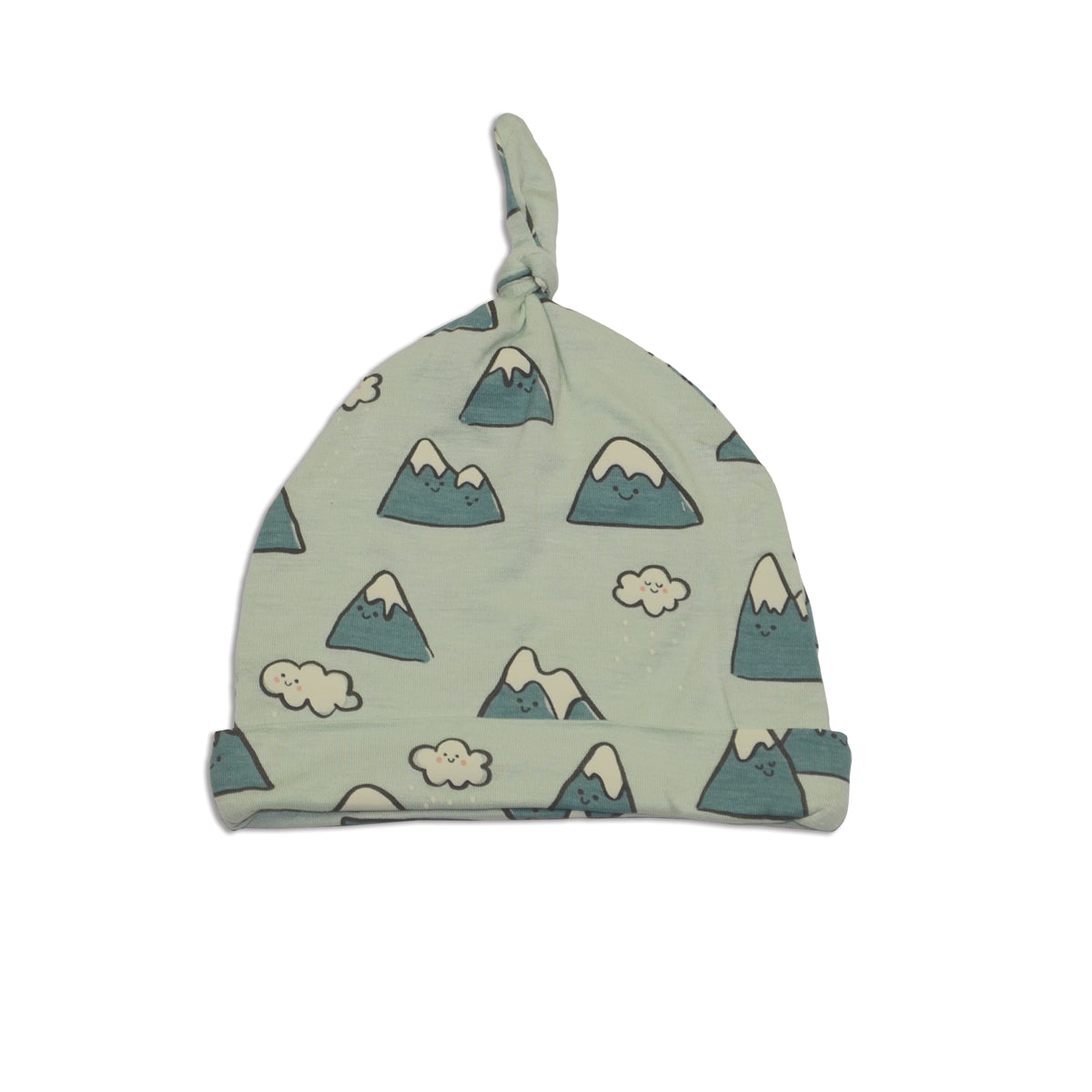 bamboo knot hat snowy rockies print