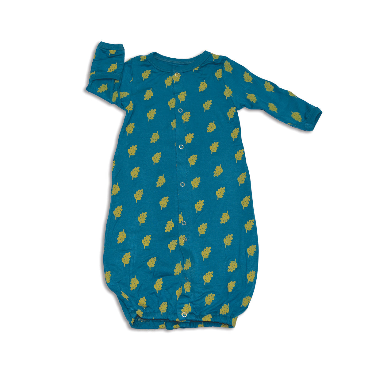 bamboo converter gown dotty leaf print