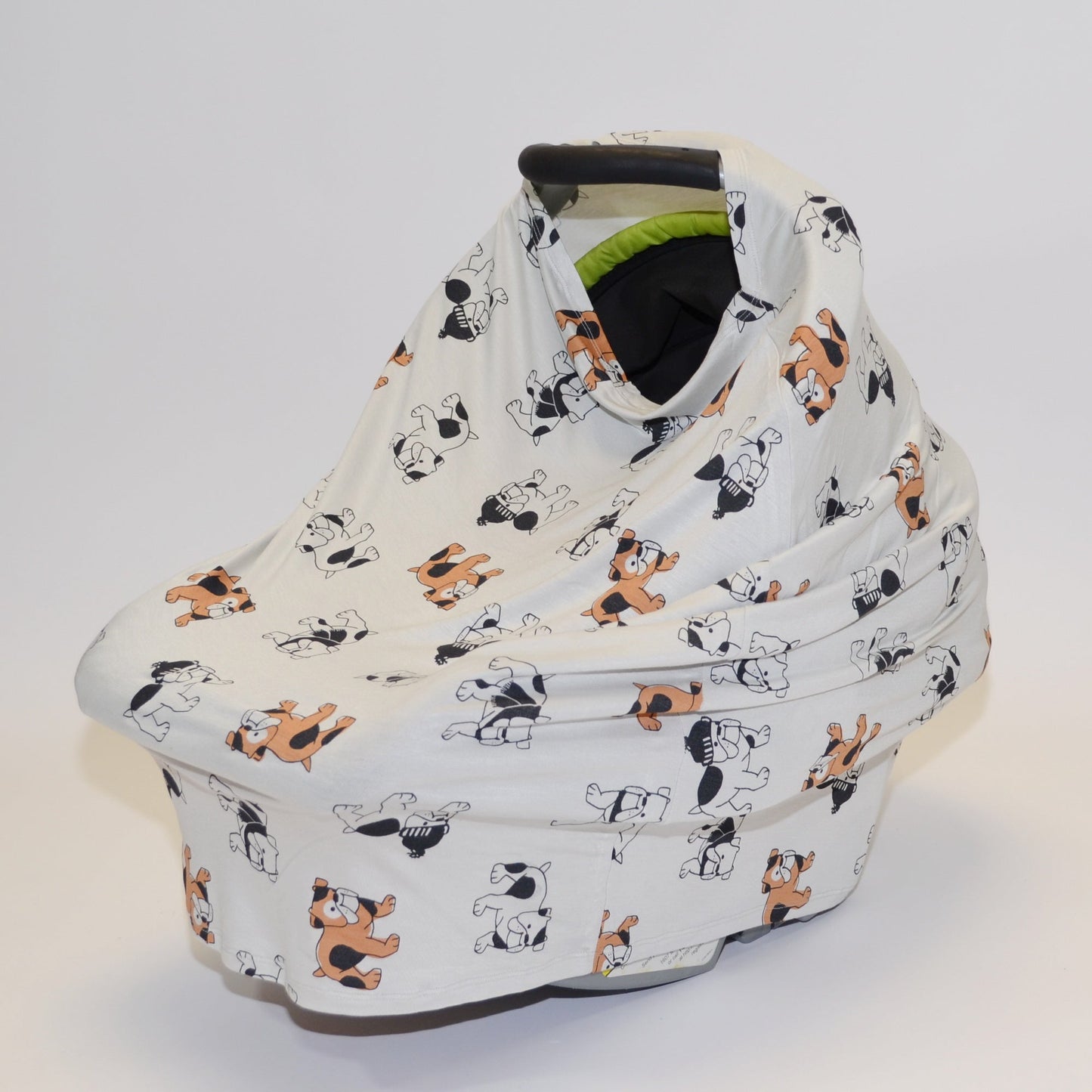 bamboo baby cover & nursing poncho cozy bulldog print