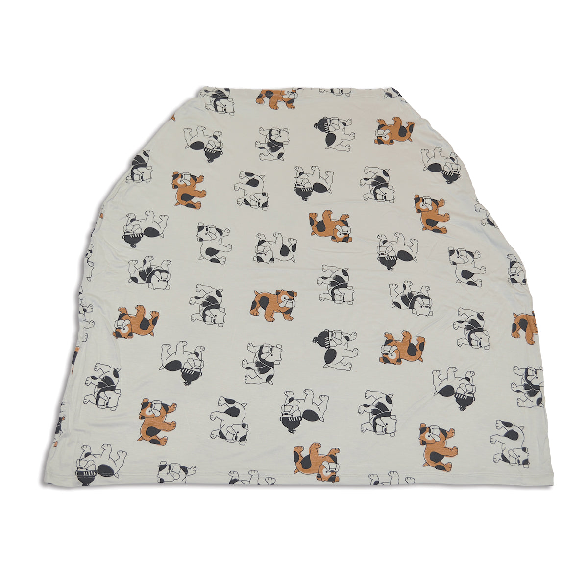 bamboo baby cover & nursing poncho cozy bulldog print