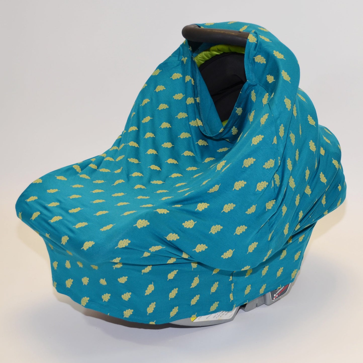 bamboo baby cover & nursing poncho dotty leaf print