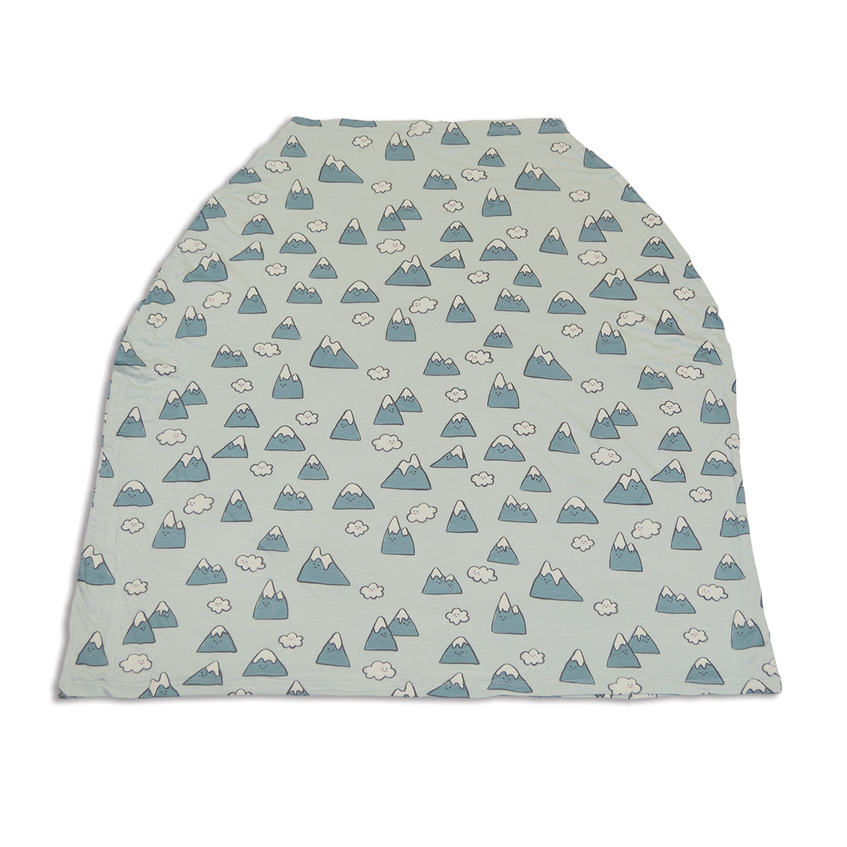 bamboo baby cover & nursing poncho snowy rockies print