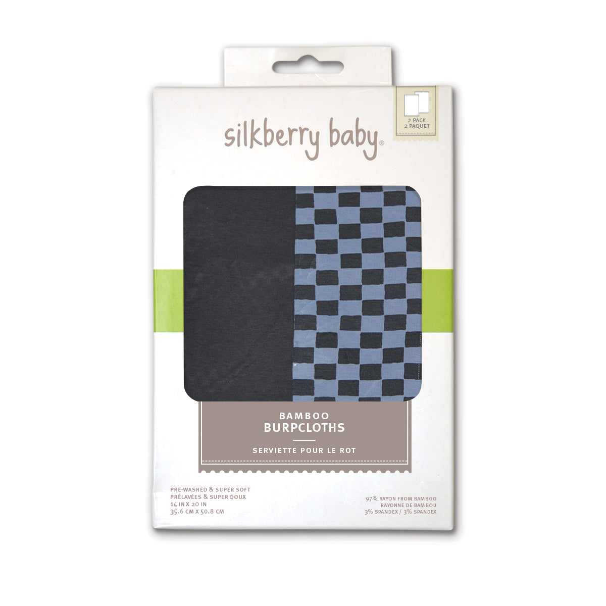 bamboo burpcloth box check it out print