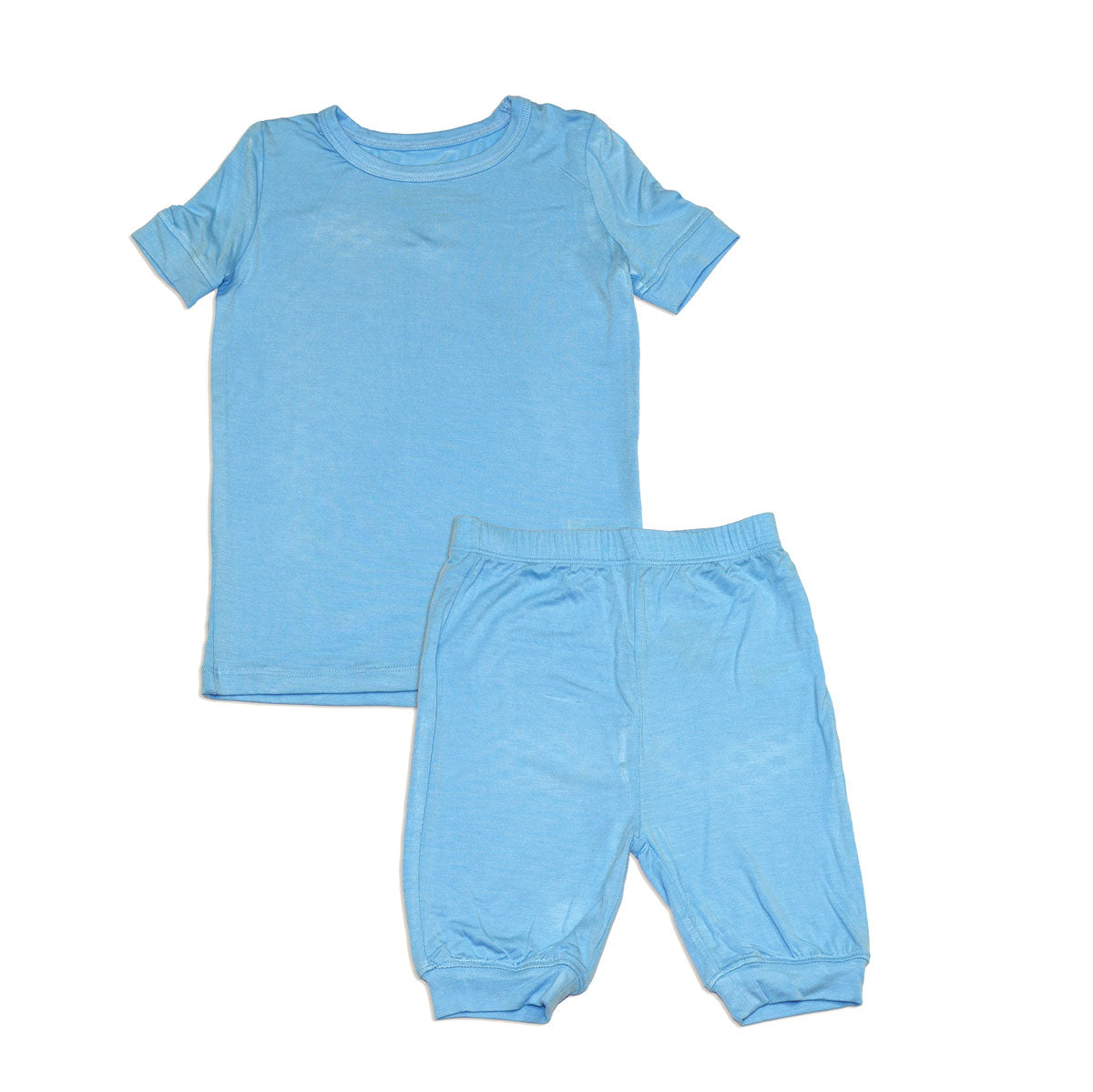 bamboo short sleeve top & short PJ set bluebonnet