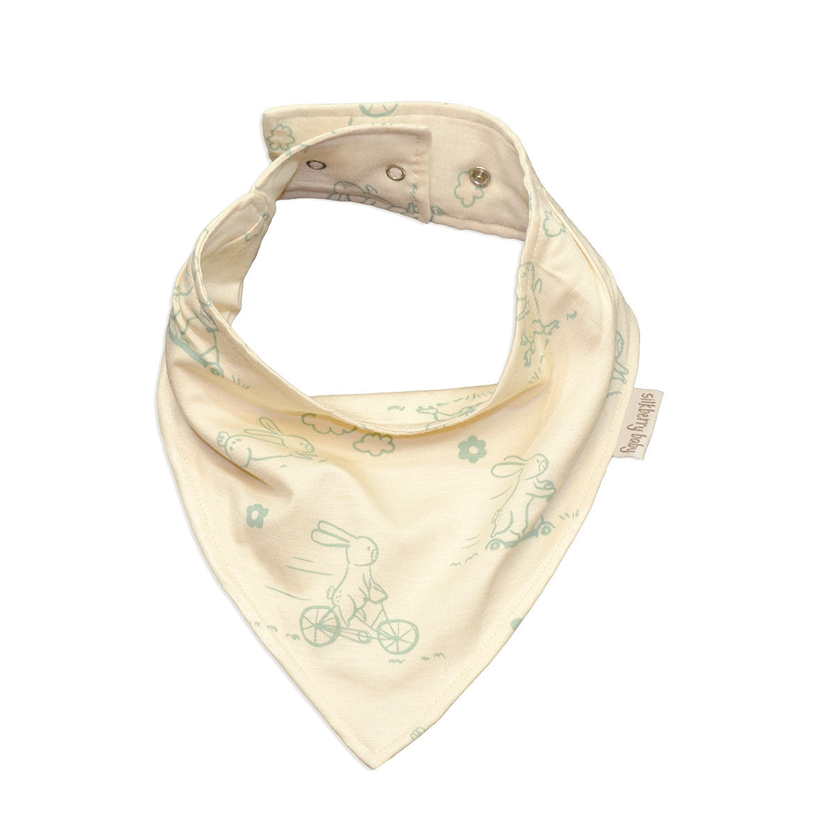 bamboo bandana bib bunny print