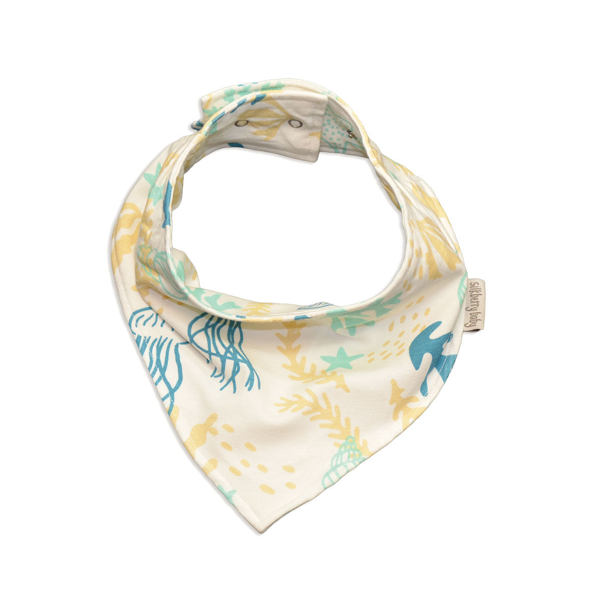 bamboo bandana bib reef print