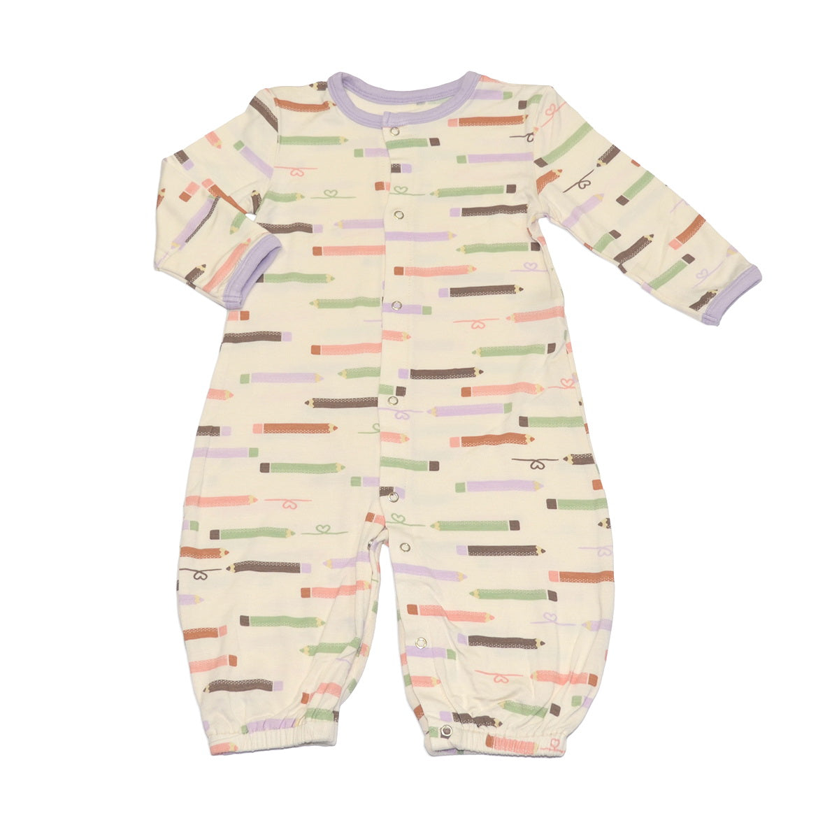 bamboo converter gown with legs pretty pencils print