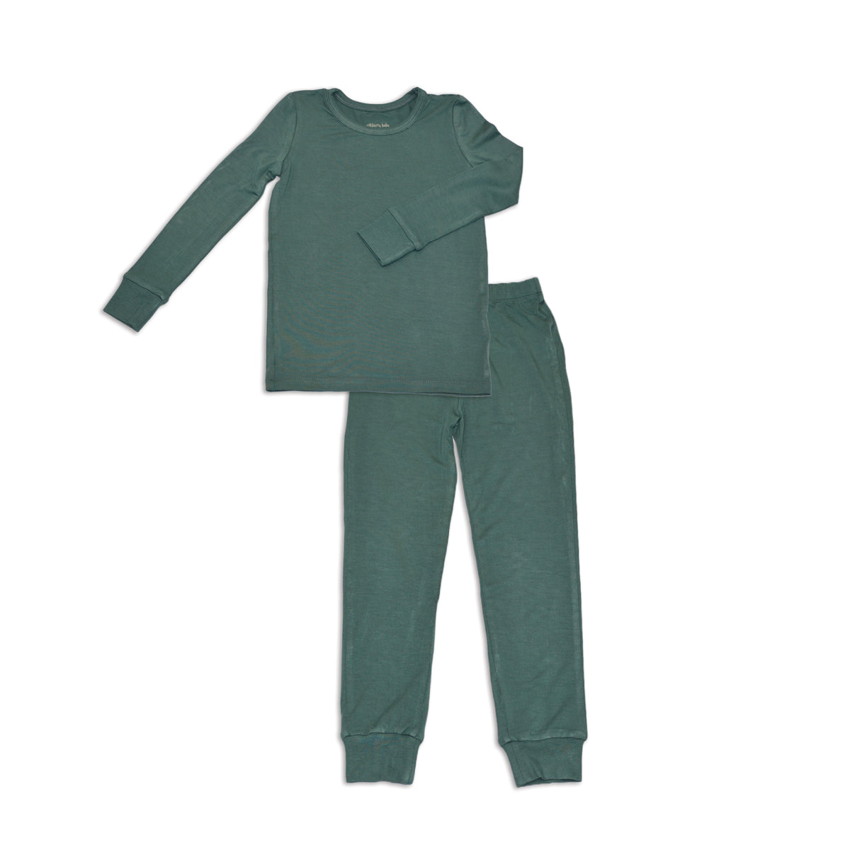 bamboo long sleeve pj set pine