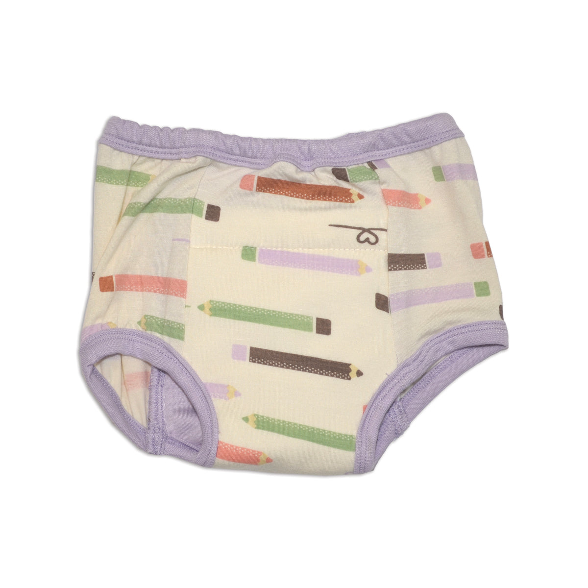 bamboo training pants pretty pencils print
