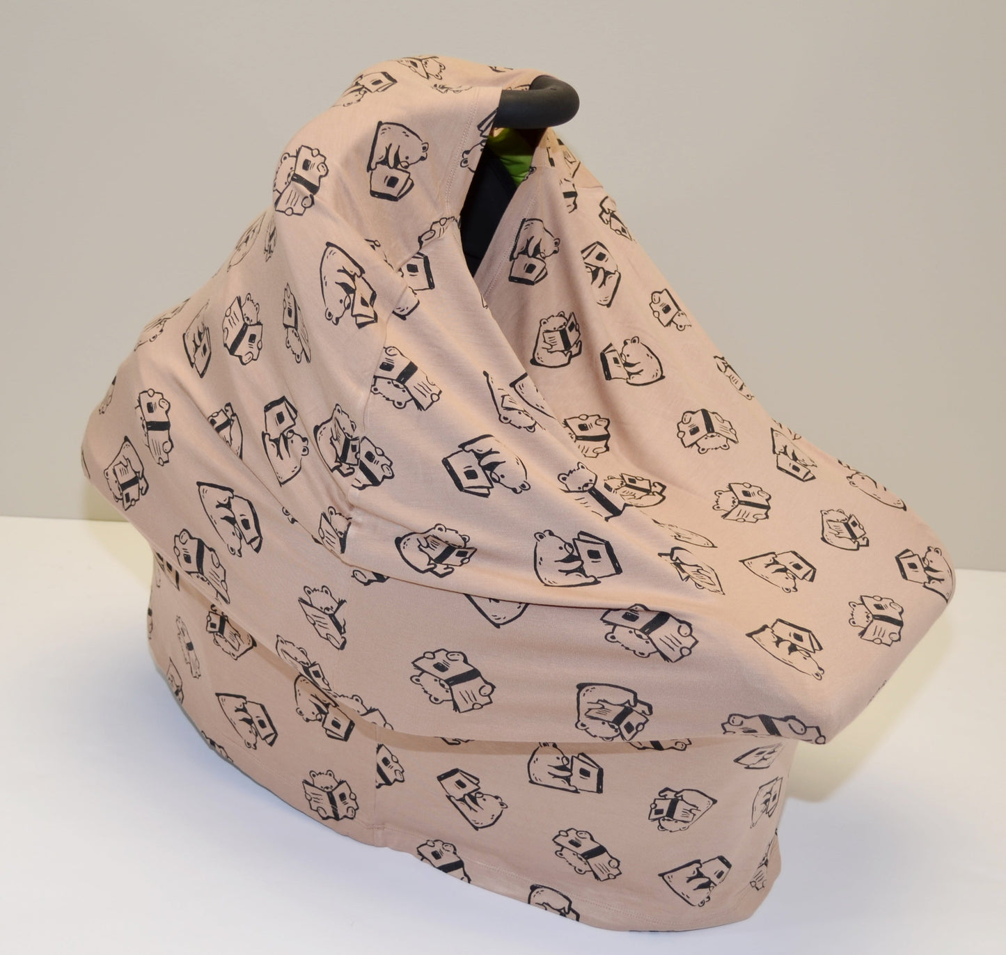 bamboo baby cover & nursing poncho story book bear print