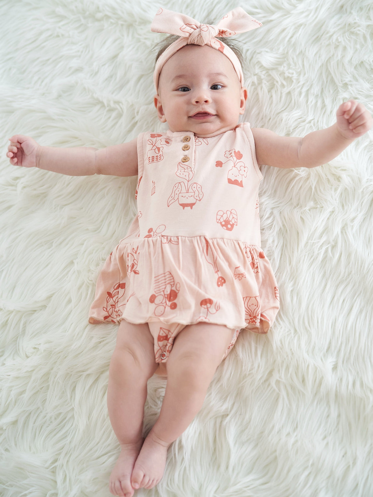 bamboo skirt bodysuit plantastic print
