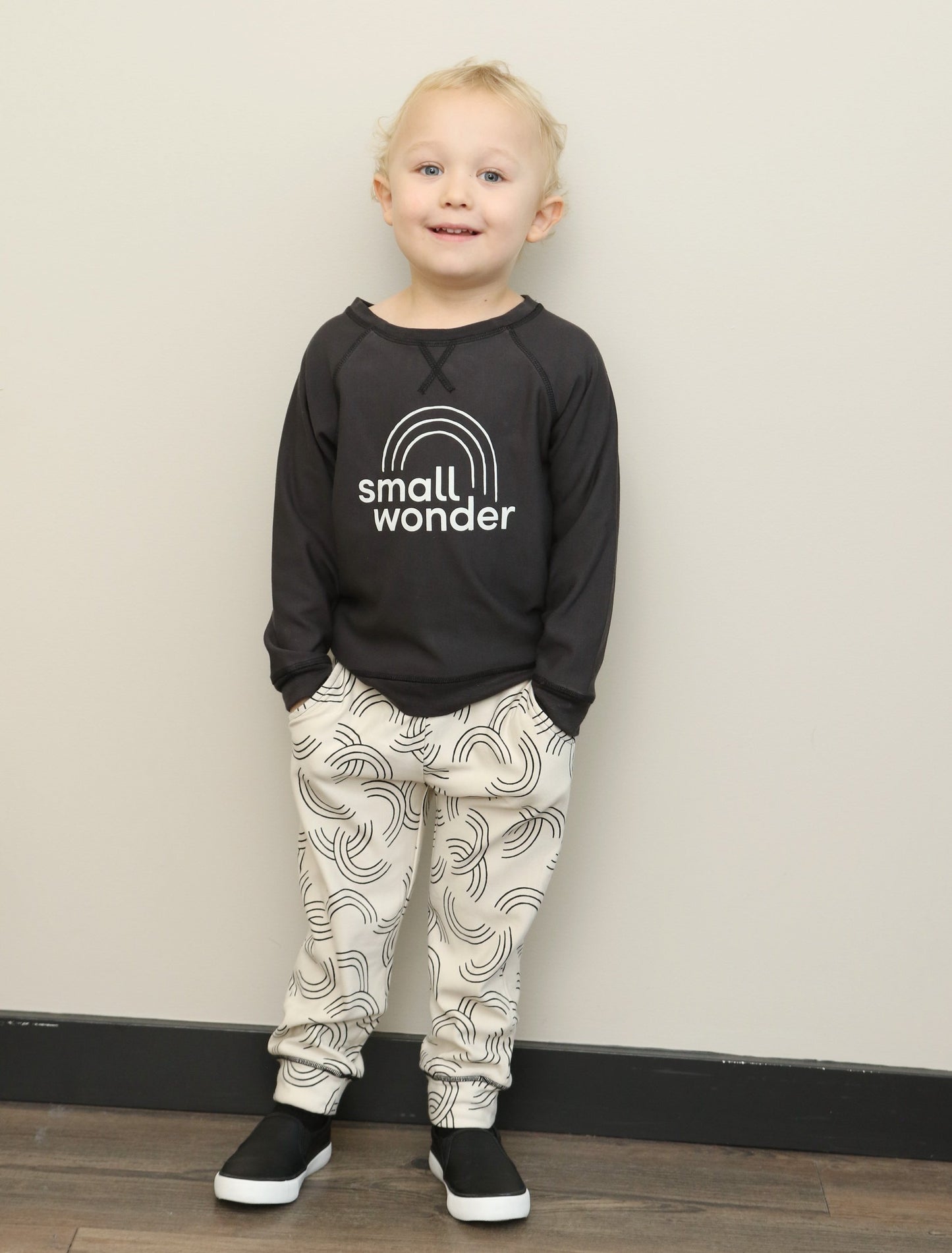 bamboo fleece sweatshirt pirate ship neutral color