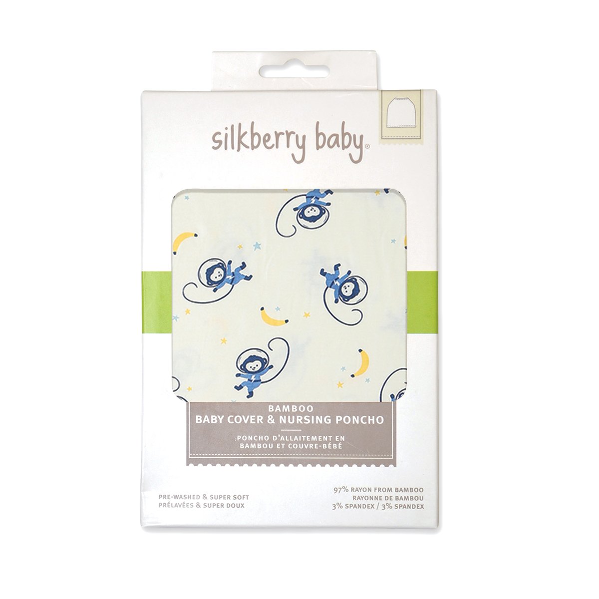 bamboo baby cover & nursing poncho in the gift box
