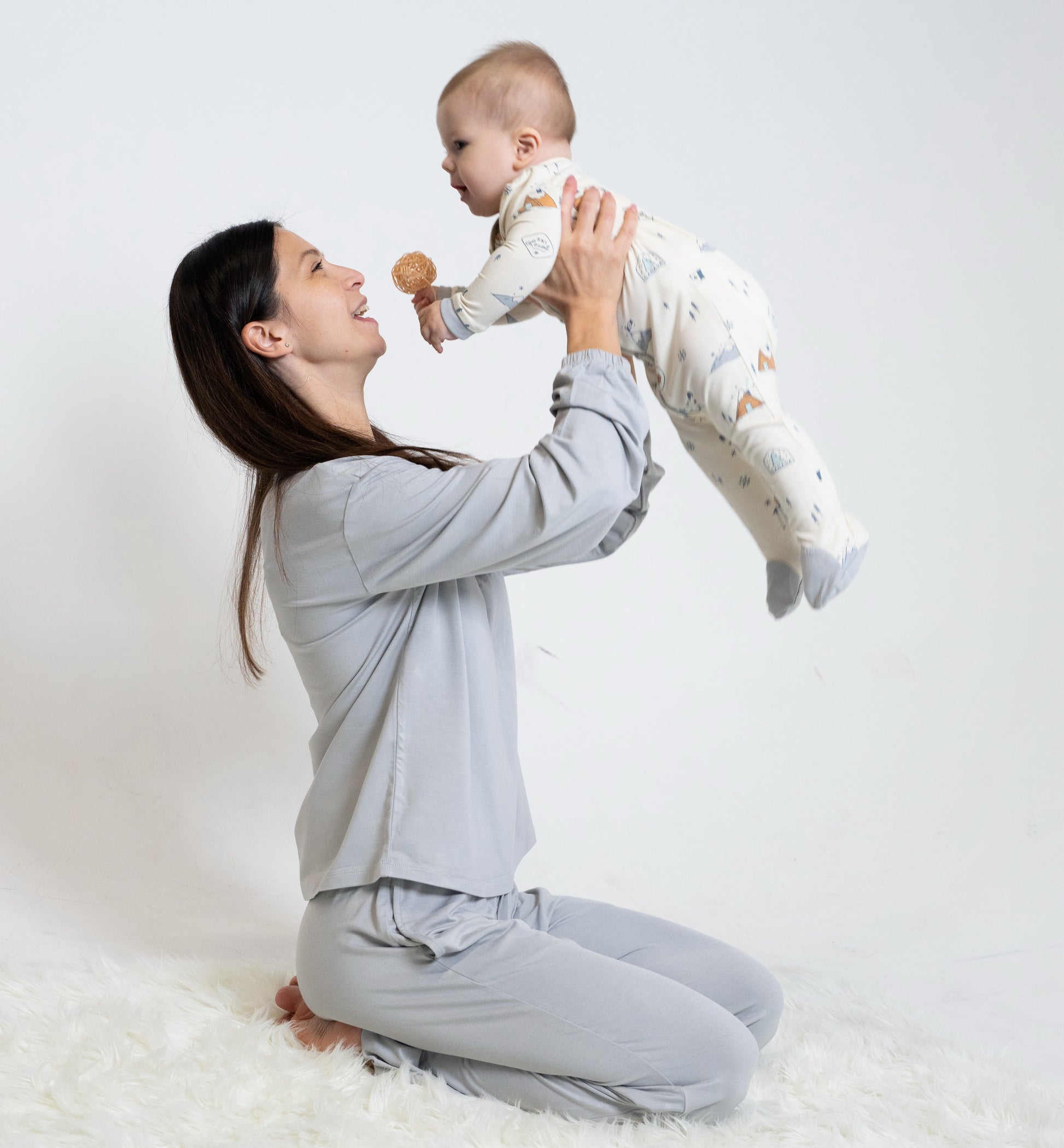 women's bamboo loungewear high rise color