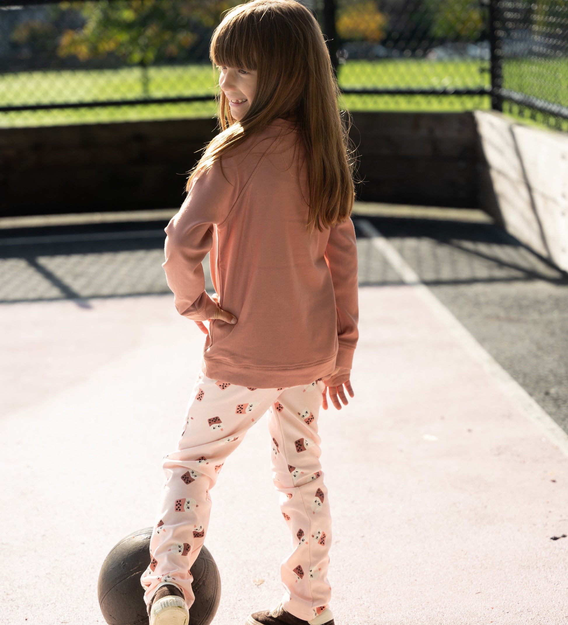 bamboo fleece sweatshirt chocolate