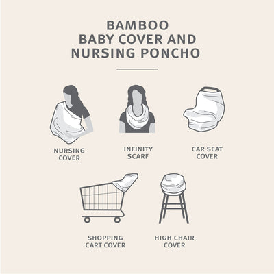 Bamboo Baby Cover & Nursing Poncho (Moose Woods Print)