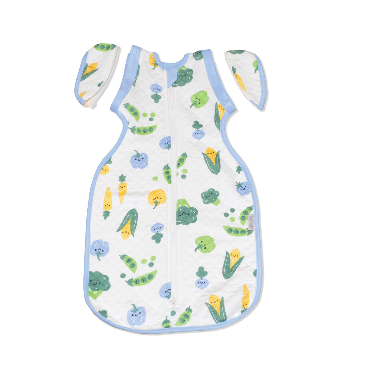 bamboo newborn socoon sack farmers market print