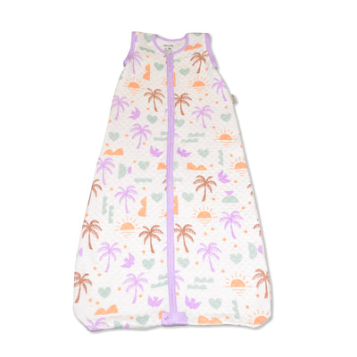 bamboo sleep sack with detachable sleeves boho surf print