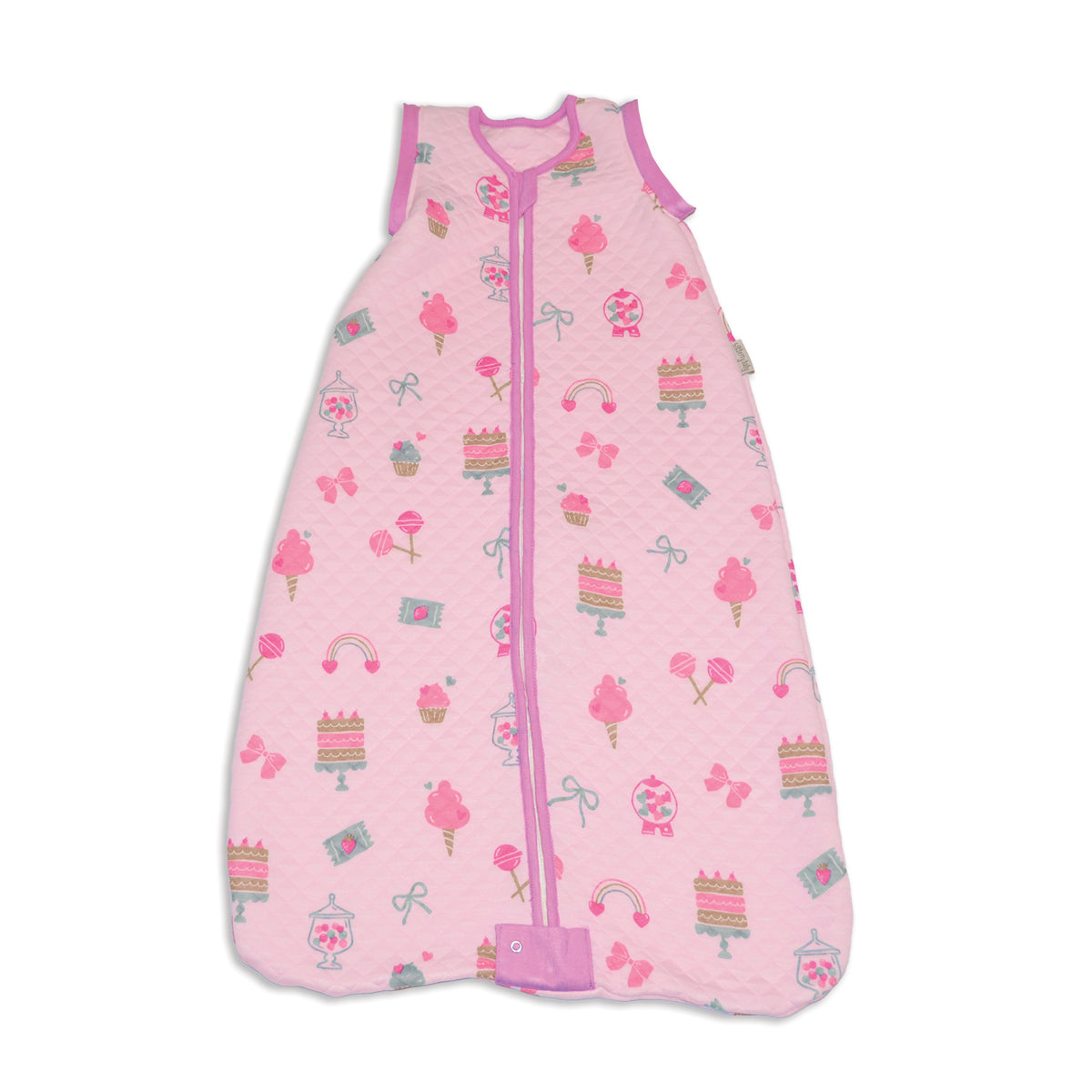 Bamboo Classic Sleeping Sack w/Detachable Sleeves 1 TOG(Sweet Shop Print)