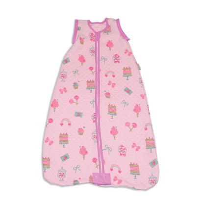 Bamboo Classic Sleeping Sack w/Detachable Sleeves 1 TOG(Sweet Shop Print)