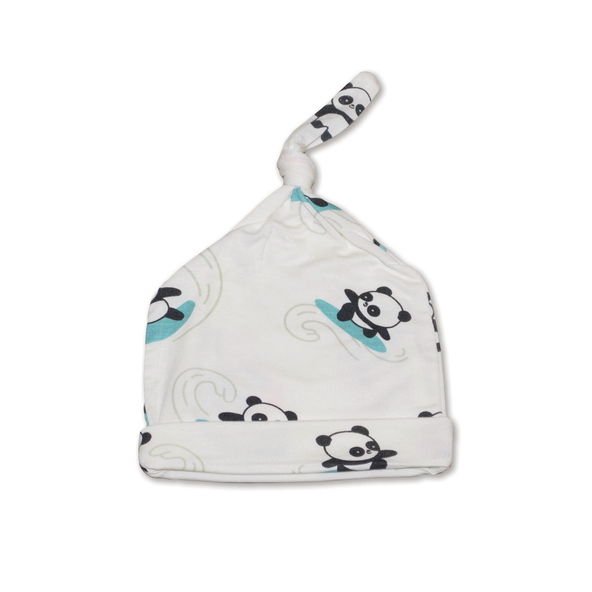 bamboo knot hat surfs up panda print