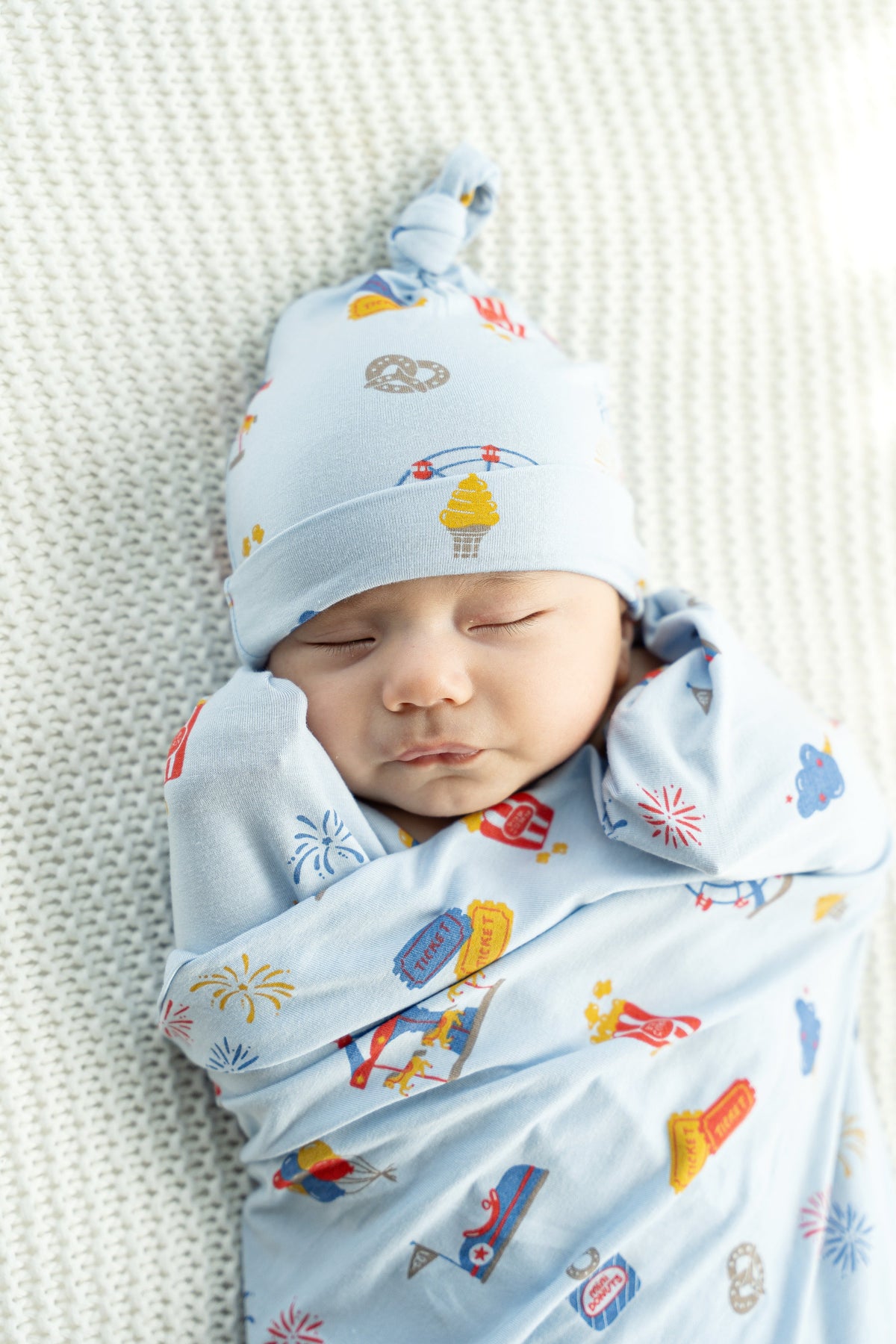 bamboo knot hat funland print