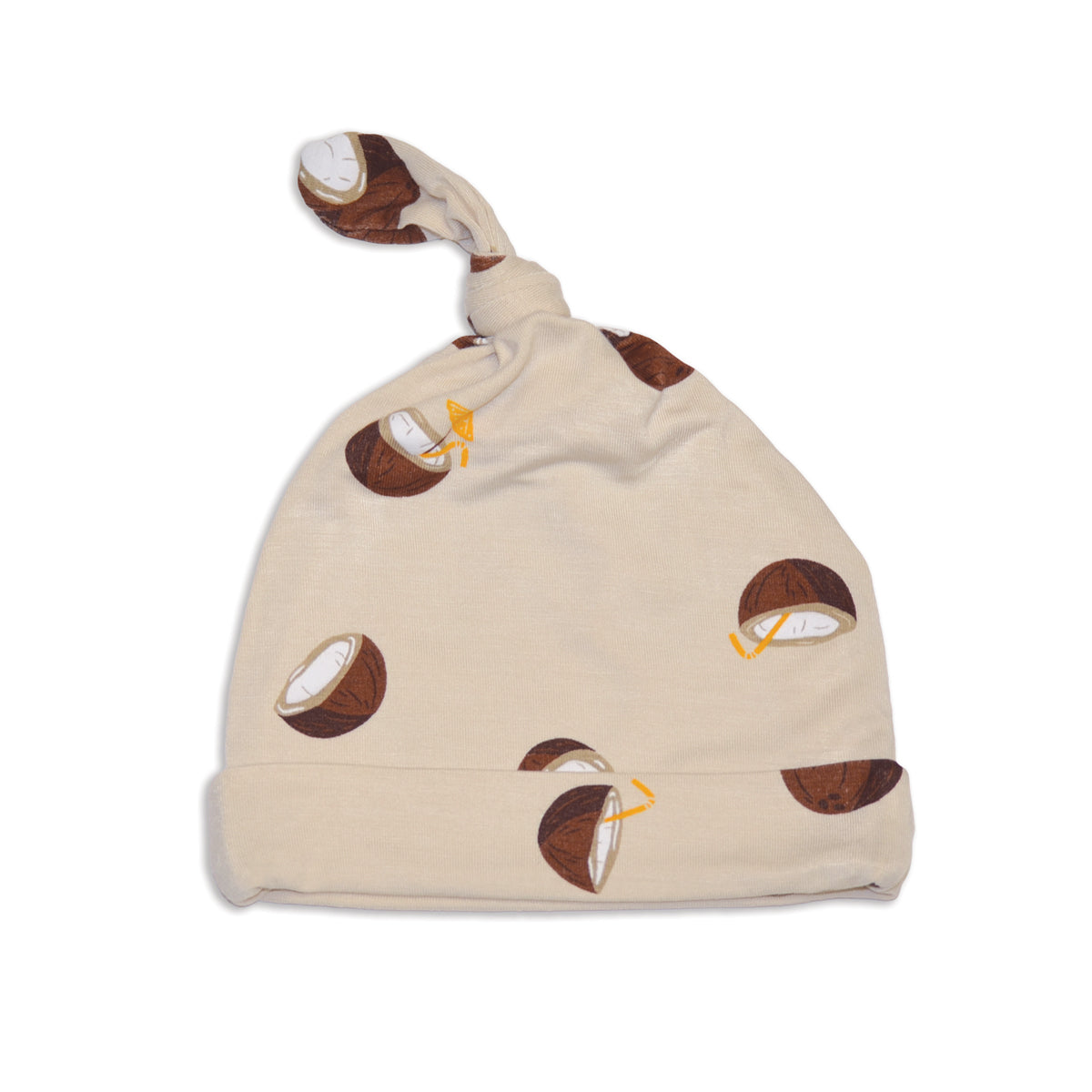 bamboo knot hat coconut print
