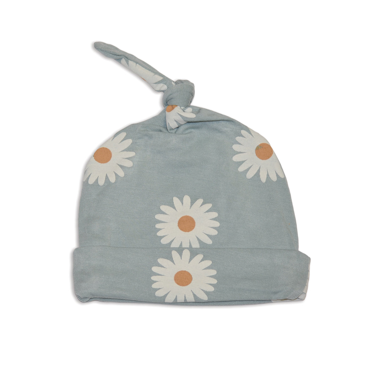 bamboo knot hat daisy print