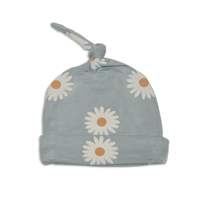 bamboo knot hat daisy print