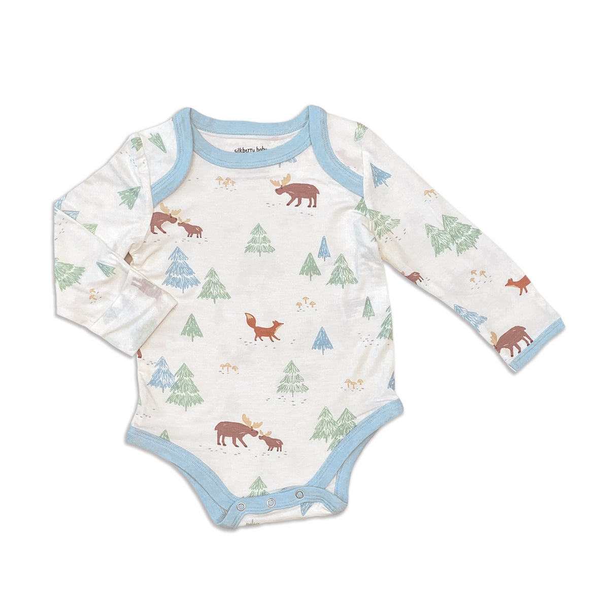 Bamboo Long Sleeve Pajama Set (Moose Woods Print)
