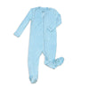 Bamboo Footies with Two Way Zipper (Sky)