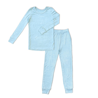 Bamboo Long Sleeve Pajama Set (Sky)