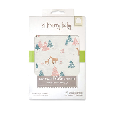 Bamboo Baby Cover & Nursing Poncho (Deer Forest Print)