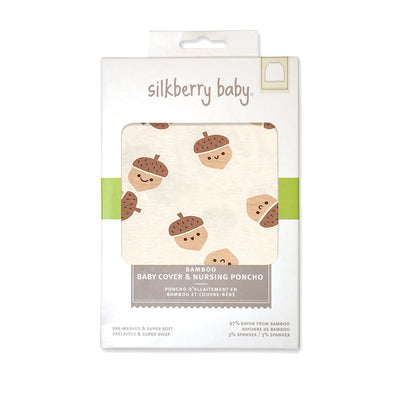 Bamboo Baby Cover & Nursing Poncho (Acorn Pals Print)